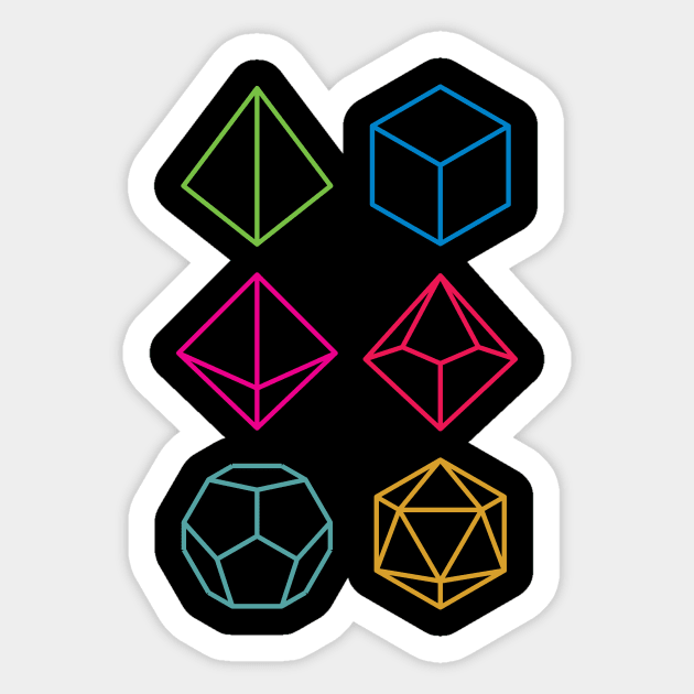 Roll - Dungeons & Dragons Line Art Series Sticker by dcmjs